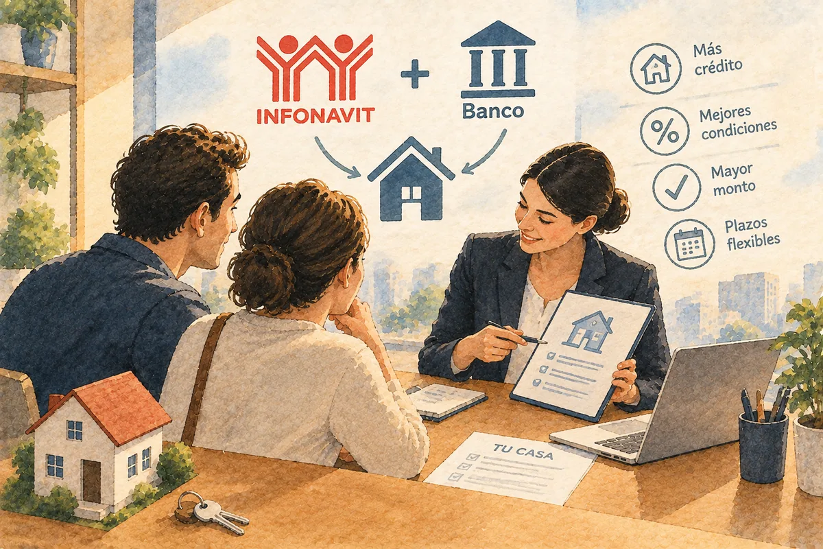 Cofinavit 2026: Qué Es y Cómo Combinar tu Crédito Infonavit con un Banco