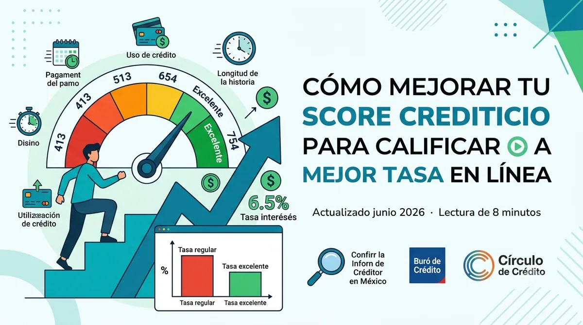 Cómo Mejorar tu Score Crediticio para Calificar a Mejor Tasa 