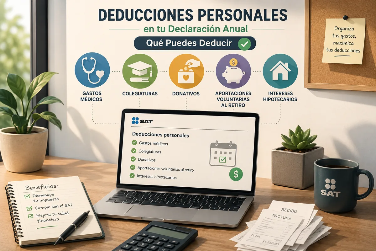 Deducciones Personales SAT 2026: Qué Puedes Deducir en tu Declaración Anual | FinKarma