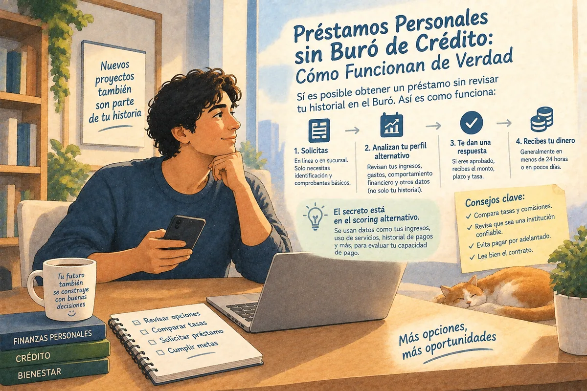 Préstamos en Línea sin Buró: Cómo Funcionan de Verdad